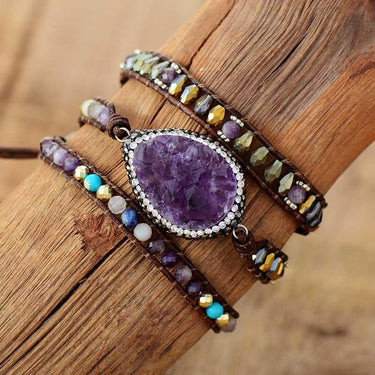 Mystical Lepidolite Crystal Wrap Bracelets-Your Soul Place